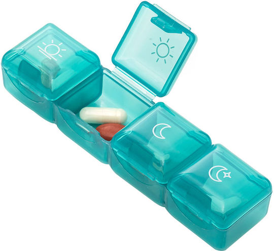 Vitammy Pilla 1 X 4 Medicine Organizer 4 Compartments Compact Portable Design