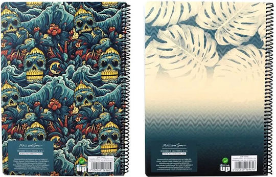 Back Me Up Spiral Notebook Ruled A4 70 Sheets 2 Subjects 1pcs