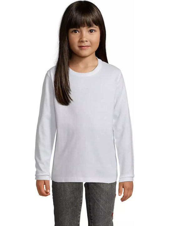 Kids' Shirt Long Sleeve White Imperial