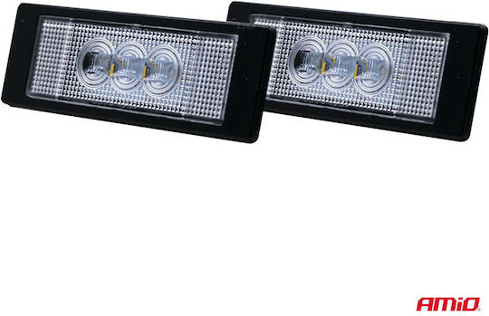 AMiO Светлини за регистрационната табела LED за BMW E87 / M6 Citroen DS Fiat Multipla / Marea Mini Коопер / Клубман / Сънародник / Пейсмън за lancia Гама 1бр