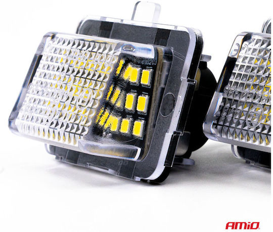 AMiO Lumini pentru plăcuțele de înmatriculare Lumini LED pentru Mini Cabrio 1buc