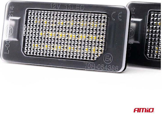 AMiO Светлини за регистрационната табела LED за Audi A4 / A5 / S5 / Q5 / TT / A1 / A7 / RS5 / A6 Kia Роудстър Mini Роудстър 1бр
