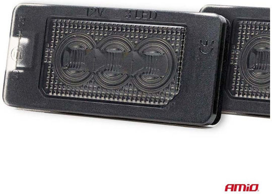 AMiO Kennzeichenbeleuchtungen LED für BMW E46 / M3 / E90 / E91 / E92 / E39 / M5 / E60 / F10 / X1 / X4 / X5 / X6 / M4 1Stück