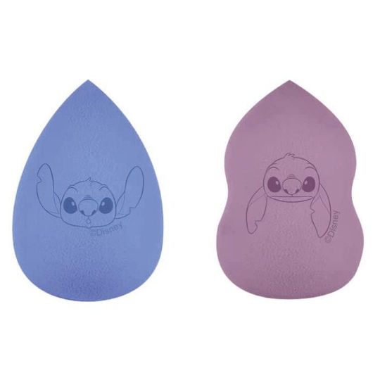 Cerda Make Up Brushes & Sponges Set with Makeup Sponges for Foundation Disney Stitch 4 Pieces