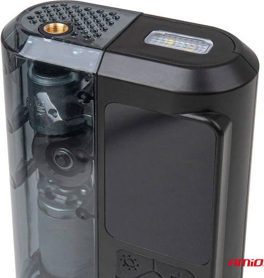 AMiO Τρόμπα Αυτοκινήτου 150PSI Επαναφορτιζόμενη με Μπαταρία 12V