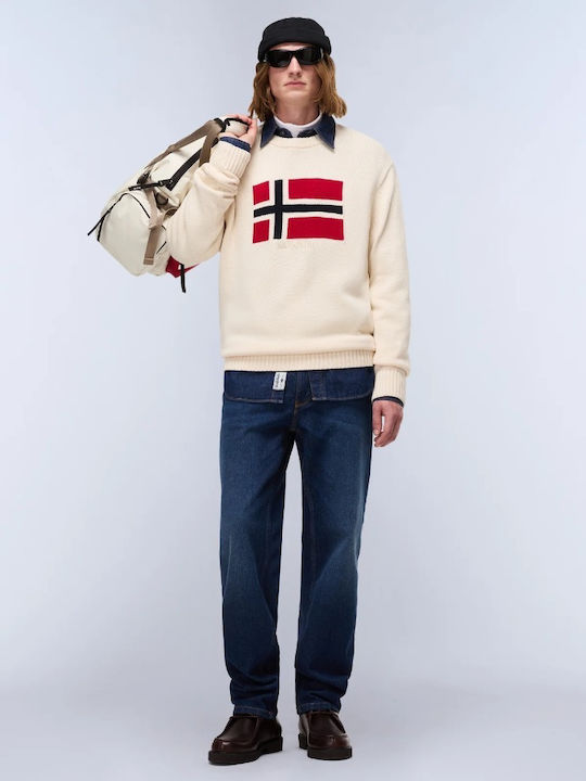 Langarm Beiges Pullover