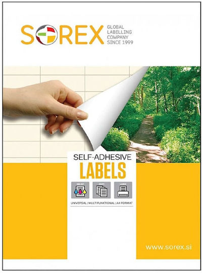 Sorex 3000 Самозалепващи A4 етикети 70x29.7мм