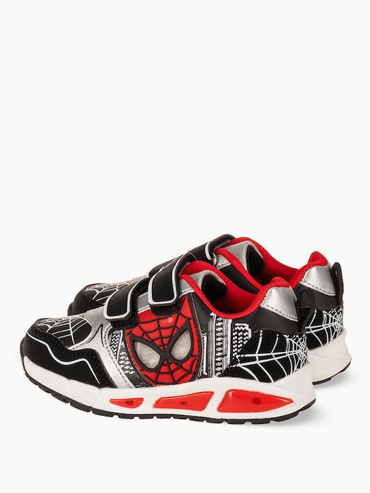 Παιδικά Sneakers με Φωτάκια Μαύρα
