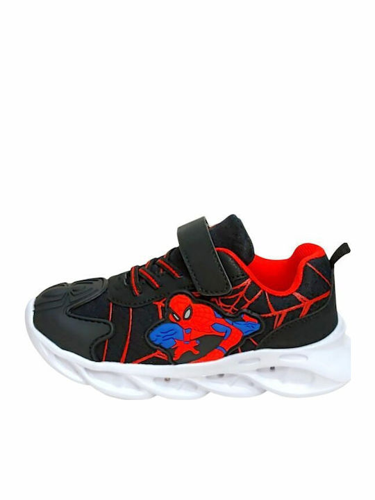 Παιδικά Sneakers με Φωτάκια Μαύρα