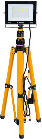 Led Projector Telescopic Stand Construction 50 W Neutral White 4500 K Keltin K02066