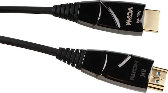 VCom HDMI 2.1 Cablu HDMI de sex masculin - HDMI de sex masculin 30m Negru