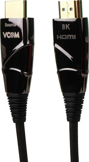 VCom HDMI 2.1 Cablu HDMI de sex masculin - HDMI de sex masculin 30m Negru