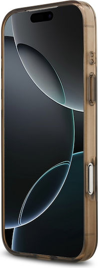 Guess Iml 4g Background Magsafe Back Cover Σιλικόνης Καφέ (iPhone 17 Pro)