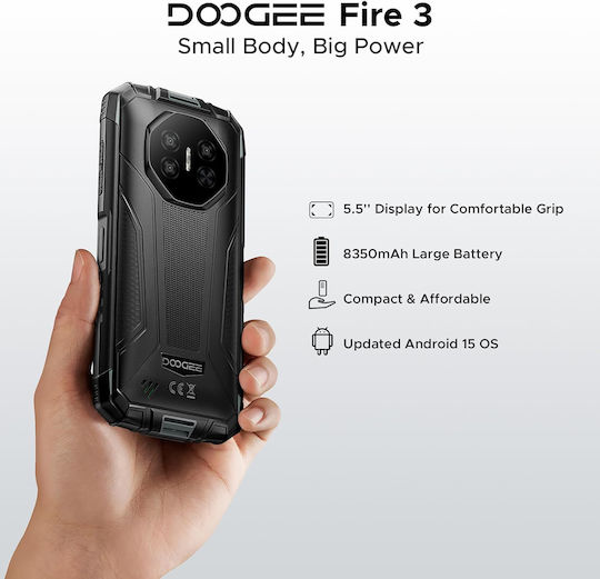 Doogee Fire 3 Dual SIM (3/64GB) Ανθεκτικό Smartphone Twilight Gray