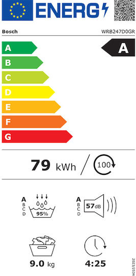 Bosch Serie 8 Στεγνωτήριο 9kg με Αντλία Θερμότητας