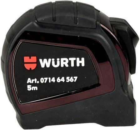 Wurth Maßband mit automatischem Rücklauf 25mm x 5m