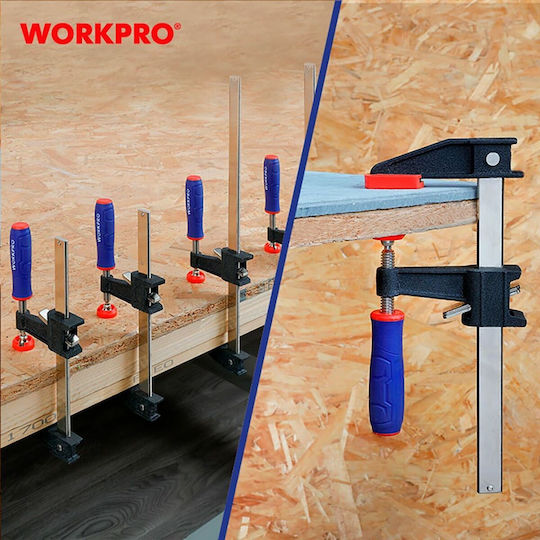 WorkPro WP232033 Σφιγκτήρας Βαρέως Τύπου "F" με Μέγιστο Άνοιγμα 600mm