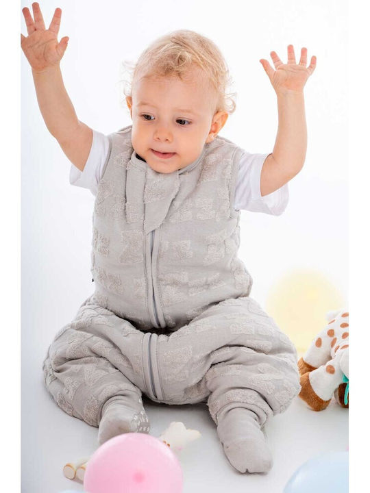 Baby Bliss Autumn Sleeping Bag with Feet Dreamy Zzz Grey