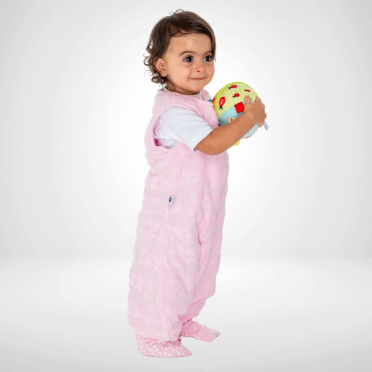 Baby Bliss Autumn Sleeping Bag with Feet Dreamy Zzz Pink