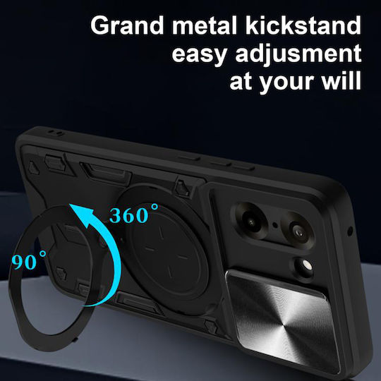 Techsuit Camguard Pro Umschlag Rückseite Silikon Schwarz (OnePlus Nord CE5)