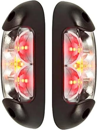 Led Dreifaches Vertikales Seitenpositionslicht Rot-Weiß-Orange Links-Rechts 12V 24V
