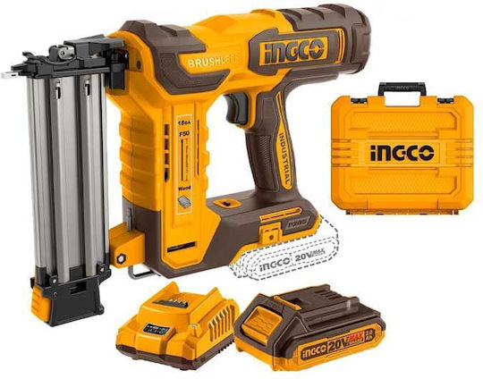 Ingco Battery Brad Nailer Gun CBNLI5008E 20V for Nails