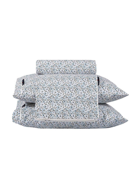 Greenwich Polo Club Bettbezug-Set Baumwolle Übergröße mit 2 Kissenbezügen 220x260 Essential Blue, White