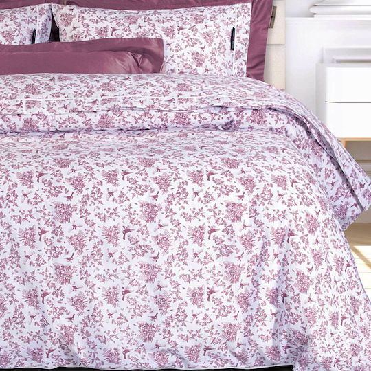 Greenwich Polo Club Duvet Cover Set Cotton Queen with 2 Pillowcases 220x240 Essential Nude-white