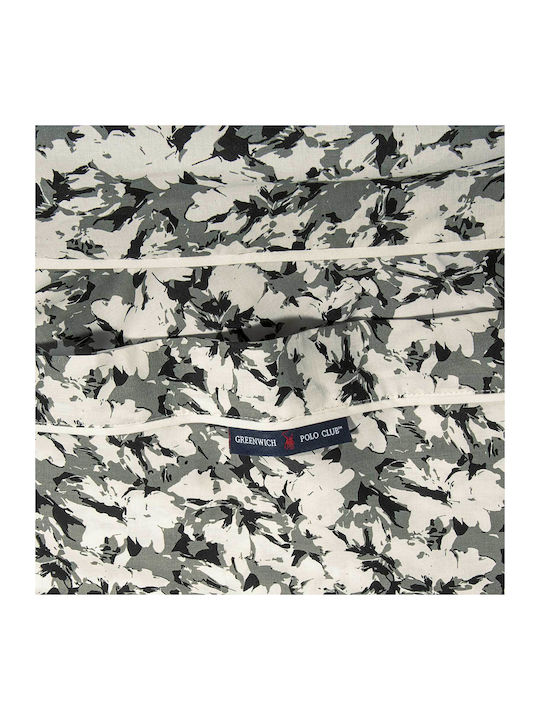 Greenwich Polo Club Duvet Cover Set Cotton Queen with 2 Pillowcases 220x260 Essential Cream, Khaki