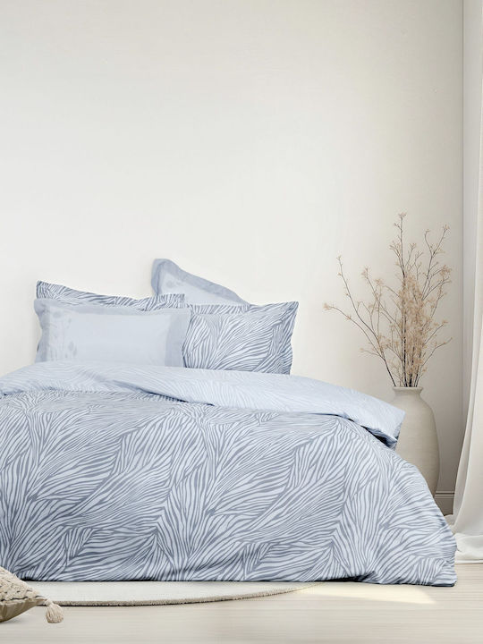 Nima Duvet Cover Set Cotton Queen with 2 Pillowcases 220x240 Mocca Grey