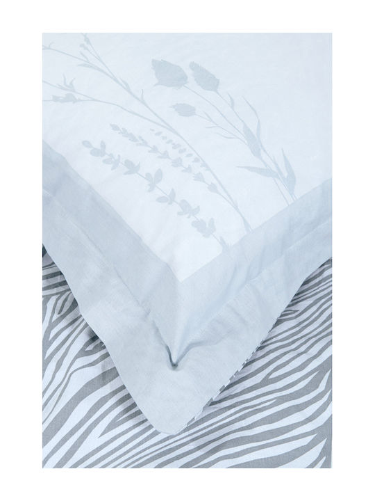 Nima Duvet Cover Set Cotton Queen with 2 Pillowcases 220x240 Mocca Grey