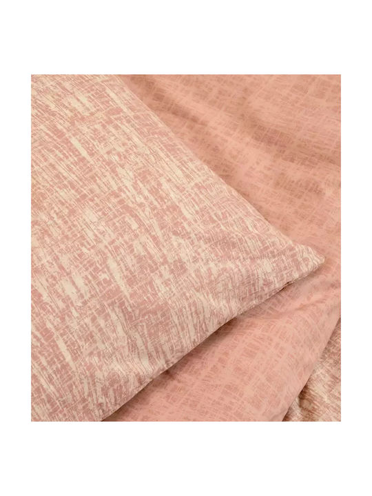 Melinen Milan Pillowcase Set with Envelope Cover Rose 50x70cm.