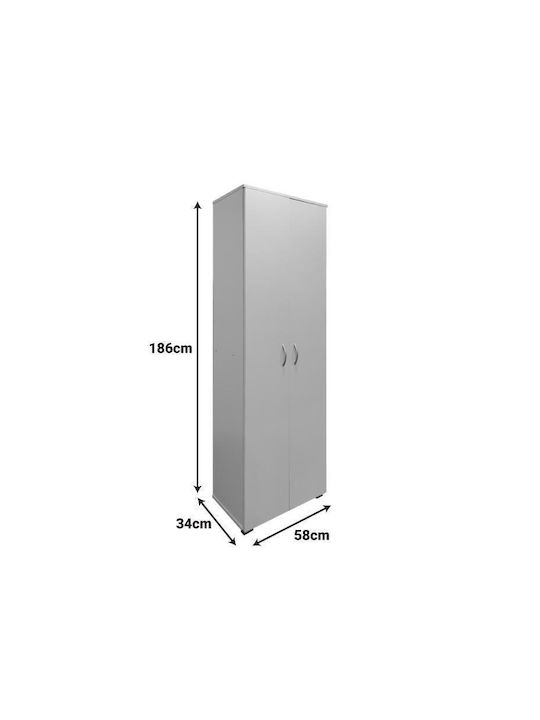 Μεταλλική Παπουτσοθήκη Racka 58x34x186cm