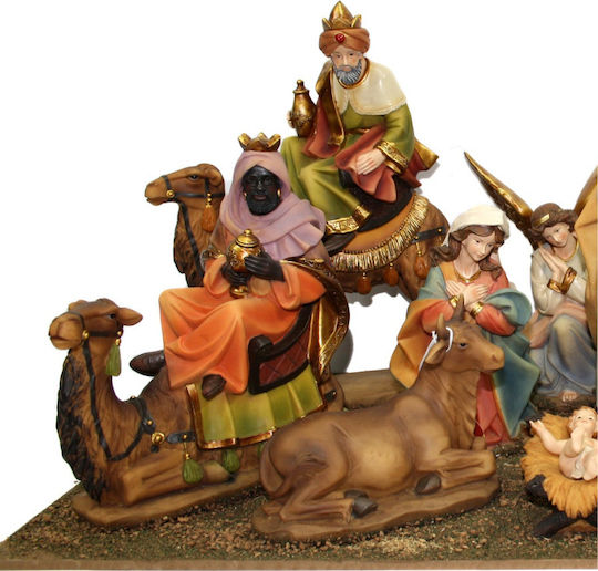Due esse Christmas Manger Ceramic 11 Figures 20cm