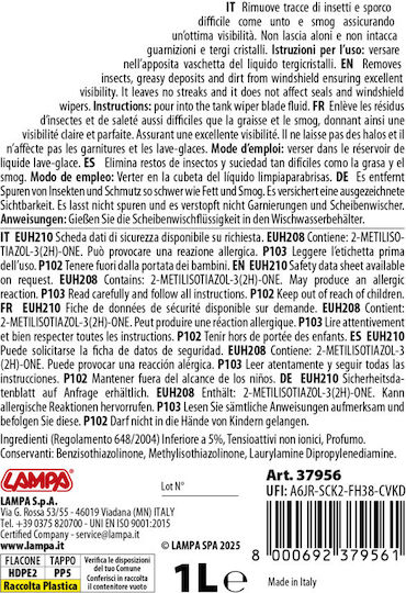 Lampa Καθαριστικό Υγρό Τζαμιών Αυτοκινήτου 1lt