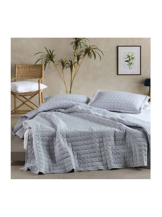 Kentia Vegas Tagesdecke Anderthalbbetten aus Polyester Grey 180x240cm