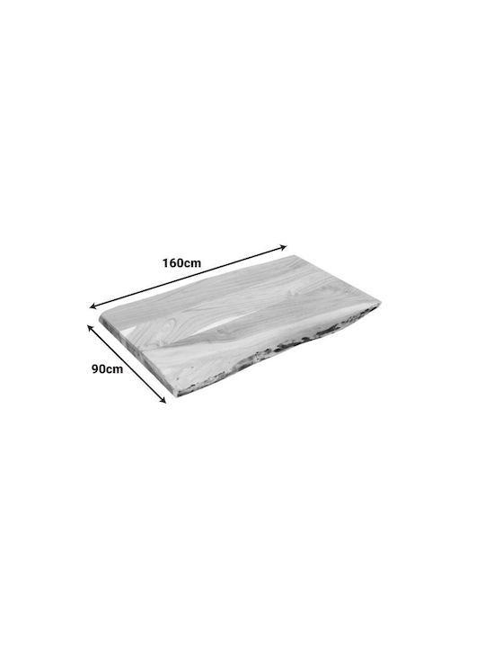 Pakketo Pozier Επιφάνεια Τραπεζιού από Μασίφ Ξύλο 160x90x4cm 379-000024 Pakketo Pozier Επιφάνεια Τραπεζιού από Μασίφ Ξύλο 160x90x4cm 379-000024