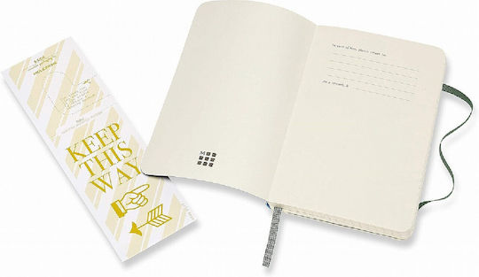 Cover Notebook Ruled with Elastic Green