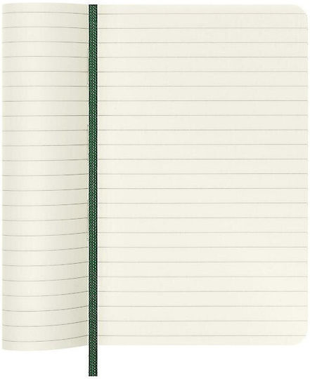 Cover Notebook Ruled with Elastic Green