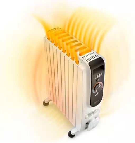 De'Longhi Dragon Oil Filled Radiator with 10 Fins 2500W