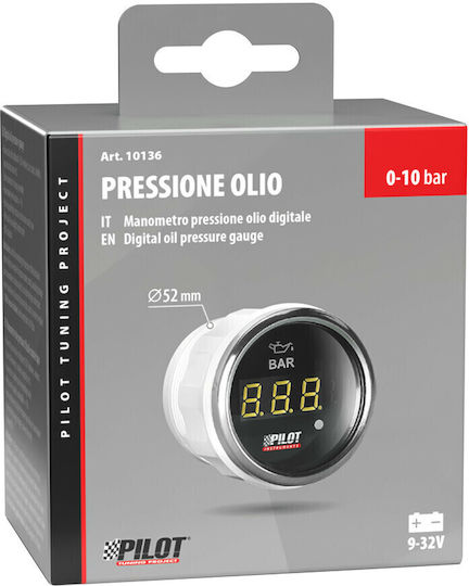 Lampa Car Oil Pressure and Barometer Digital Instrument 52mm