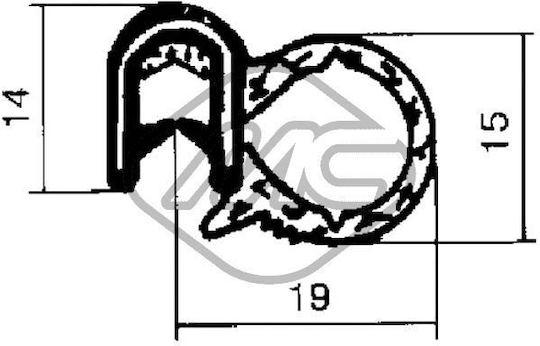 Door Seal Rubber LA0001