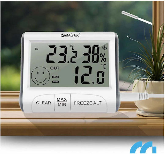 MalTec Ασύρματος Μετεωρολογικός Σταθμός Ψηφιακός Επιτραπέζιος