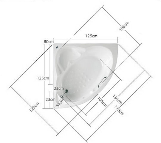Acrilan Акрилна Вана и Хидромасаж Starline 155x100