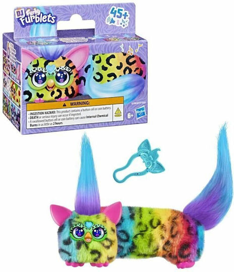 Hasbro Jucărie De Plus Furby DJ Furblets Cu Sunet Rain-Bow-Kat Pentru 6+ Ani