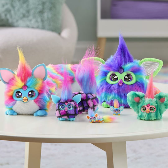 Hasbro Jucărie De Plus Furby DJ Furblets Cu Sunet Rain-Bow-Kat Pentru 6+ Ani