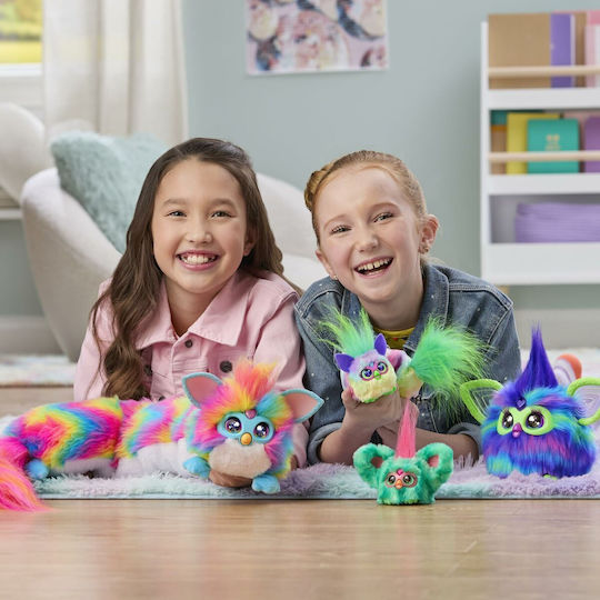Hasbro Jucărie De Plus Furby DJ Furblets Cu Sunet Rain-Bow-Kat Pentru 6+ Ani