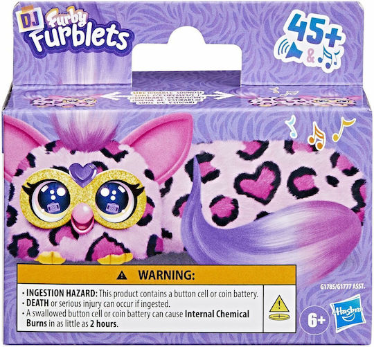 Hasbro Jucărie De Plus Furby DJ Furblets Cu Sunet Kitt-Ee-Luv Pentru 6+ Ani