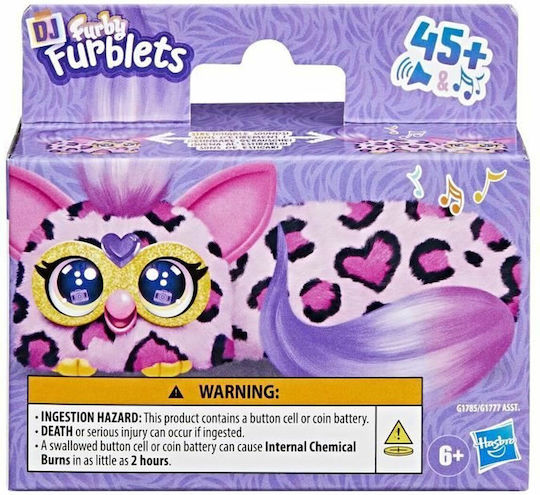 Hasbro Jucărie De Plus Furby DJ Furblets Cu Sunet Kitt-Ee-Luv Pentru 6+ Ani