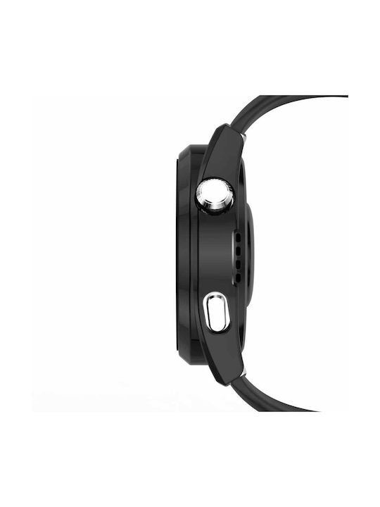 Tech Protect Defense Cover Защита на екрана Силиконов Калъф в Черен цвят за Huawei Watch 3 Pro 48мм